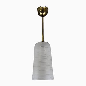 Opaline Glass Pendant Lamp from Rupert Nikoll, 1950s-ZWH-666019