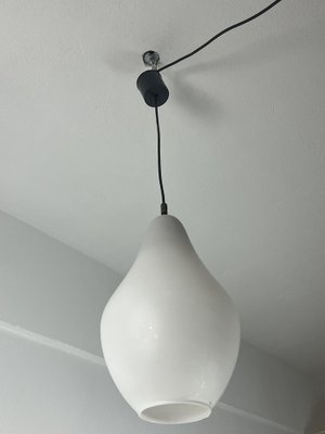 Opaline Glass Pendant Light, Italy, 1960s-YST-1790246