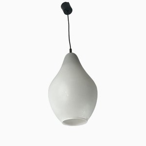 Opaline Glass Pendant Light, Italy, 1960s-YST-1790246