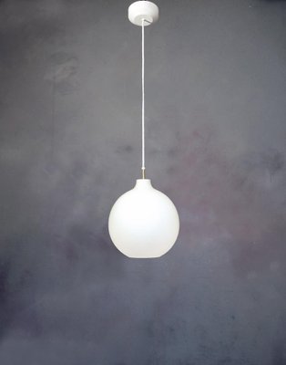 Opaline Glass Satellite Pendant Lamp by Vilhelm Wohlert for Louis Poulsen, 1970s-DEK-1114299