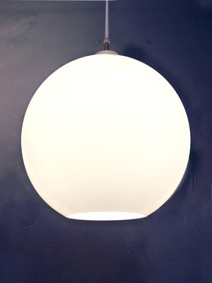 Opaline Glass Satellite Pendant Lamp by Vilhelm Wohlert for Louis Poulsen, 1970s-DEK-1114299