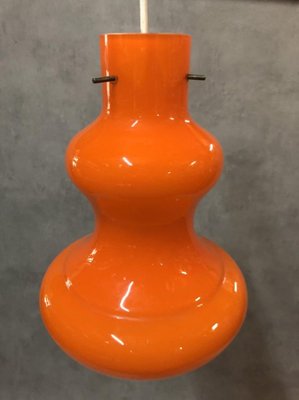 Opaline Orange Ceiling Lamp, 1970s-SDV-673983