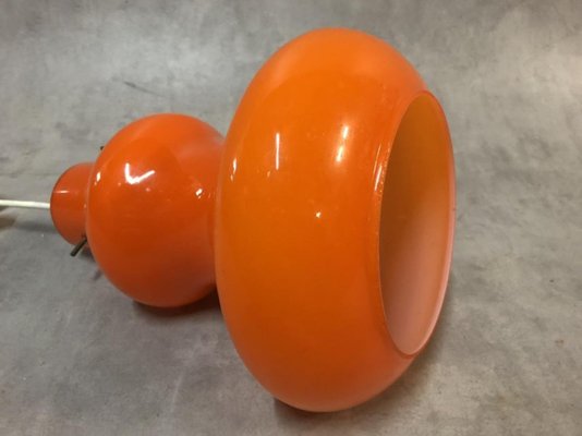 Opaline Orange Ceiling Lamp, 1970s-SDV-673983