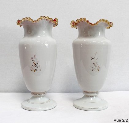 Opaline Vases, 1900s, Set of 2-RVK-995057