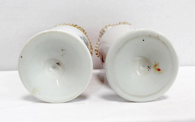 Opaline Vases, 1900s, Set of 2-RVK-995057