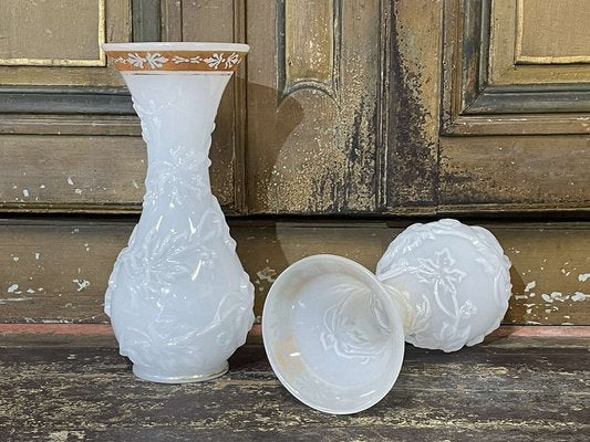 Opaline Vases, Early 20th Century, Set of 2-QYF-1763108