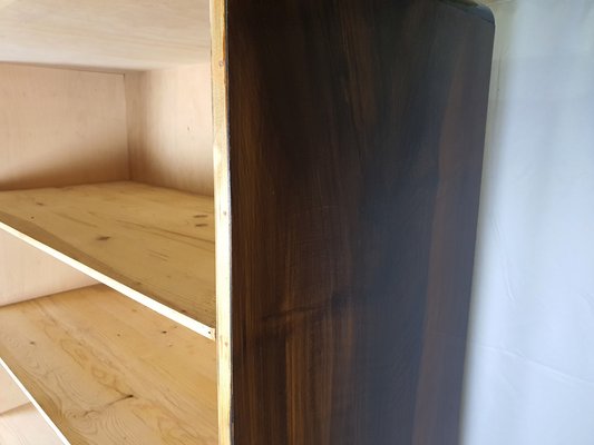 Open Bookcase in Burl Mahogany, 1950s-ZUW-1406537