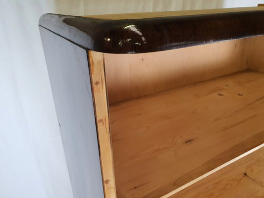 Open Bookcase in Burl Mahogany, 1950s-ZUW-1406537