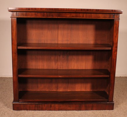 Open Bookcase in Mahogany, England, 19th Century-HPU-1761692