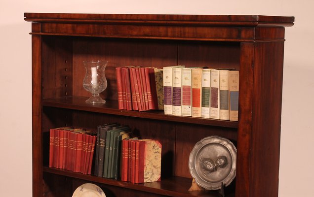 Open Bookcase in Mahogany, England, 19th Century-HPU-1761692