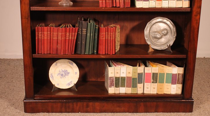 Open Bookcase in Mahogany, England, 19th Century-HPU-1761692