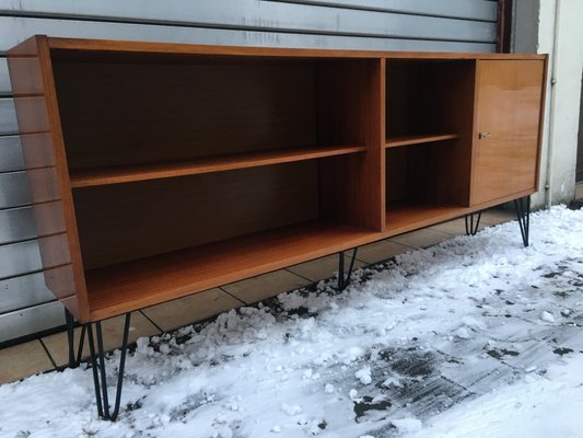 Open Bookcase on Metal Legs, 1970s-WQQ-1112903