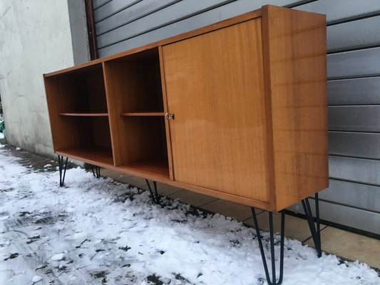 Open Bookcase on Metal Legs, 1970s-WQQ-1112903