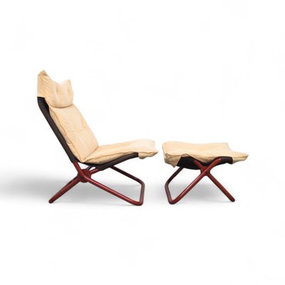 Open Folding Lounge Chair by Jan Dranger and Johan Huldt for Innovator, 1970s-TLV-2018174