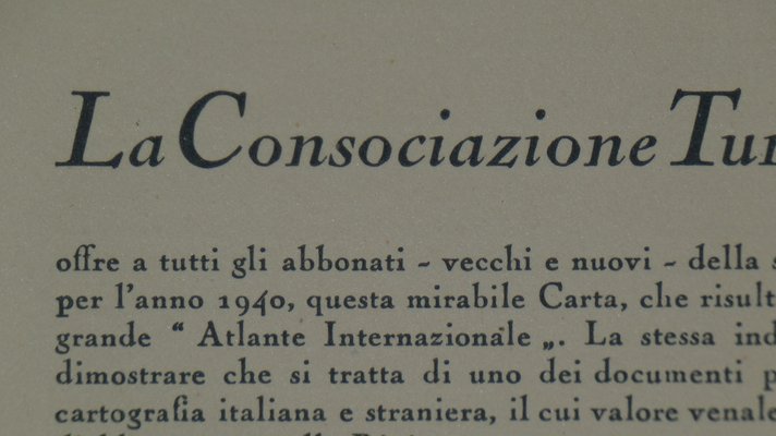 Opera Cartographic Mirabile Card from North Sea to the Mediterranean and Ethnographic Europe from C. T. I. Milan, Italy, 1939, Set of 3-ERB-964836