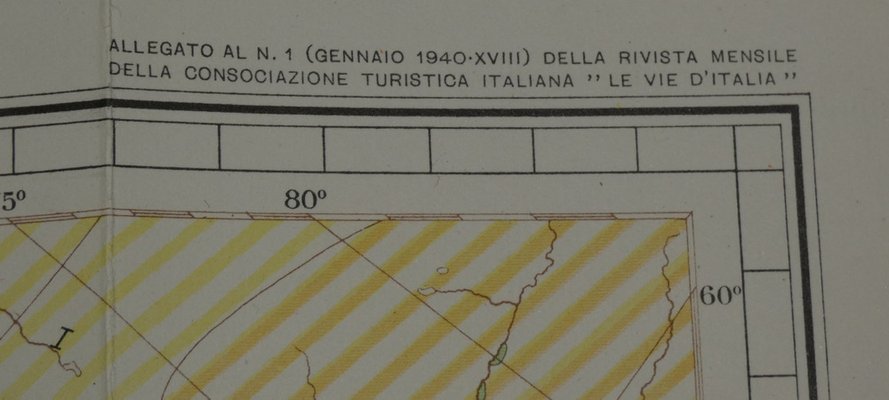 Opera Cartographic Mirabile Card from North Sea to the Mediterranean and Ethnographic Europe from C. T. I. Milan, Italy, 1939, Set of 3-ERB-964836