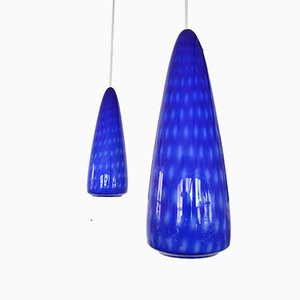 Optica Glass Pendant Lamps by Jo Hammerborg for Fog & Mørup, 1960s, Set of 2-OV-832575