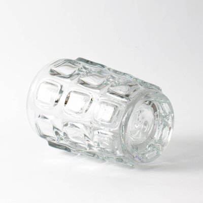 Optical Glass Vase by Frantisek Vizner for Libochovice, 1960s-IXK-1409053