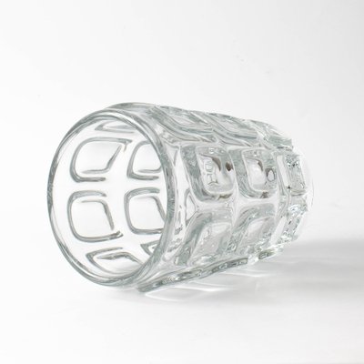 Optical Glass Vase by Frantisek Vizner for Libochovice, 1960s-IXK-1409053