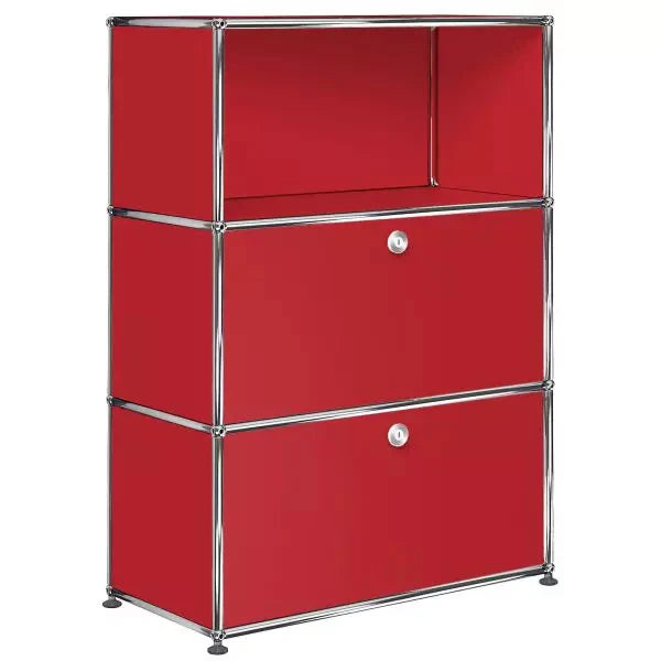 USM 1x3 Module Furniture [W750XD350XH(350+350+350)] #USM Ruby Red