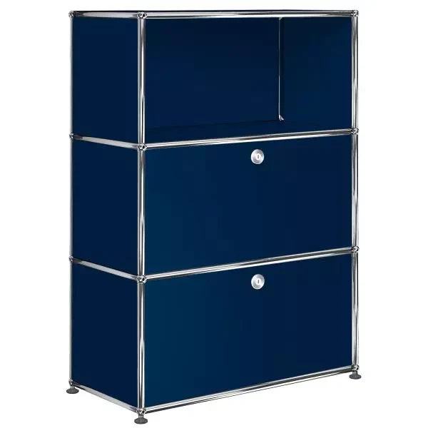 USM 1x3 Module Furniture [W750XD350XH(350+350+350)] #Steel Blue [RAL 5011]