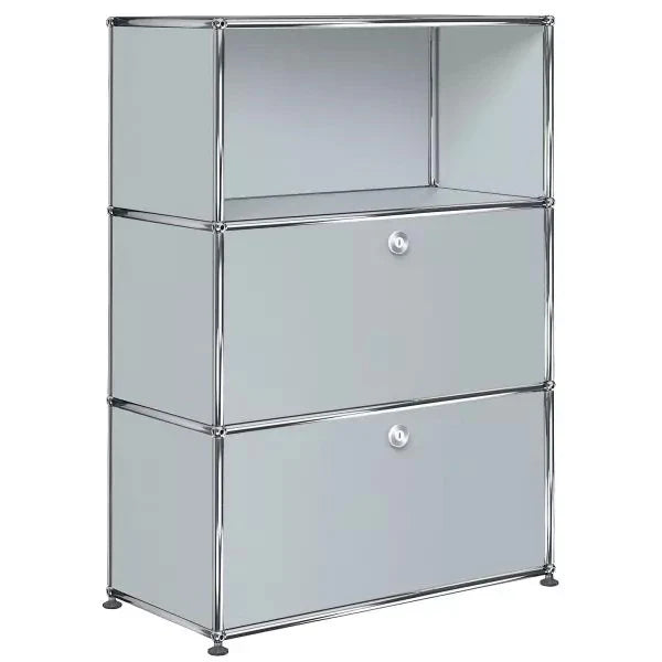 USM 1x3 Module Furniture [W750XD350XH(350+350+350)] #USM Matte Silver