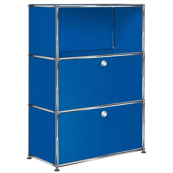 USM 1x3 Module Furniture [W750XD350XH(350+350+350)] #Gentian Blue [RAL 5010]