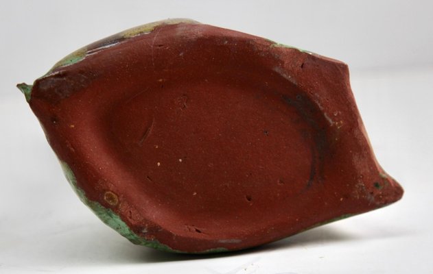 Oraganis Vase Glaze in Brown and Green Ceramic, 1930-MJY-1383784