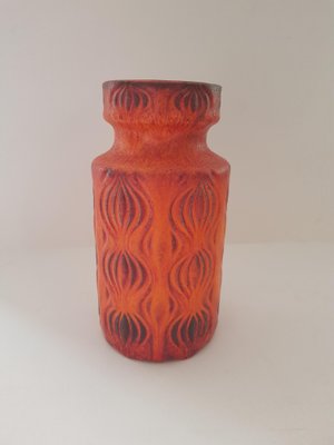 Orange Amsterdam Vase from Scheurich, 1960s-QDP-654056