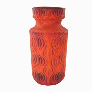 Orange Amsterdam Vase from Scheurich, 1960s-QDP-654056