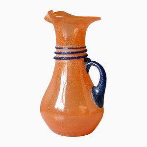 Orange and Blue Vase in Glass Paste, 1960s-AIU-1812434