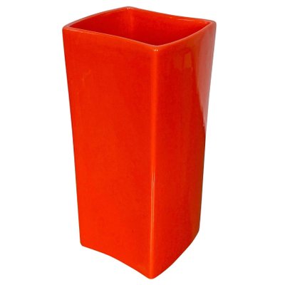 Orange Ceramic Vase by Gabbianelli, Italy, 1970s-LYQ-1171613