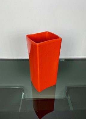 Orange Ceramic Vase by Gabbianelli, Italy, 1970s-LYQ-1171613