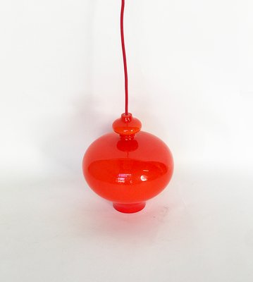 Orange Double Glass Pendant Lamp by Hans Agne Jakobsson for AB Markaryd-TS-941878