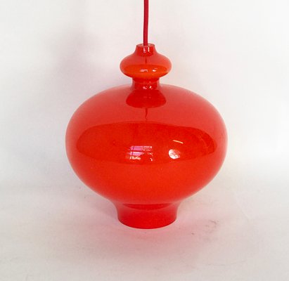 Orange Double Glass Pendant Lamp by Hans Agne Jakobsson for AB Markaryd-TS-941878