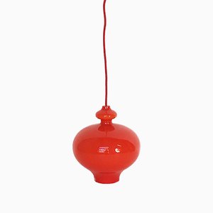 Orange Double Glass Pendant Lamp by Hans Agne Jakobsson for AB Markaryd-TS-941878