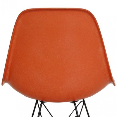 Orange DSR Chairs by Charles Eames, 2000s, Set of 4-MTD-1757677