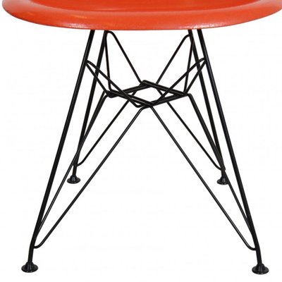 Orange DSR Chairs by Charles Eames, 2000s, Set of 4-MTD-1757677