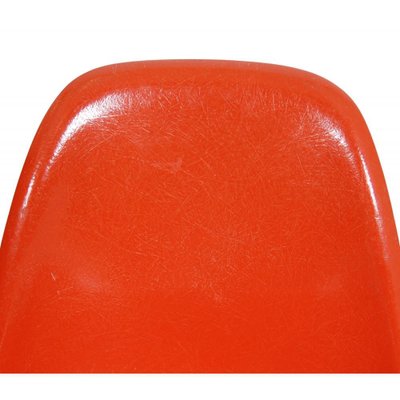 Orange DSR Chairs by Charles Eames, 2000s, Set of 4-MTD-1757677