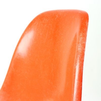 Orange Eiffel Shell Chair by Charles and Ray Eames for Herman Miller, 1960s-UL-1755691