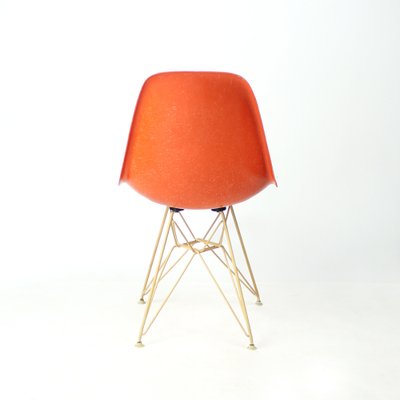 Orange Eiffel Shell Chair by Charles and Ray Eames for Herman Miller, 1960s-UL-1755691