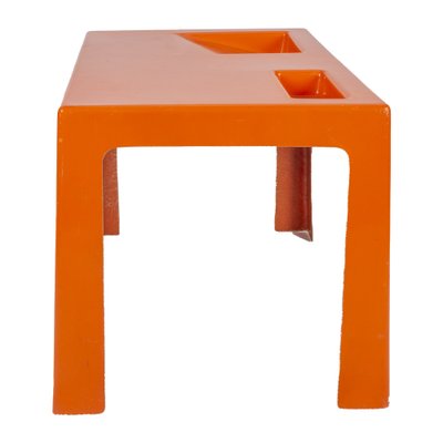 Orange Fiberglass Coffee Table in the Style of Marc Berthier-XMR-982682