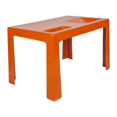 Orange Fiberglass Coffee Table in the Style of Marc Berthier-XMR-982682