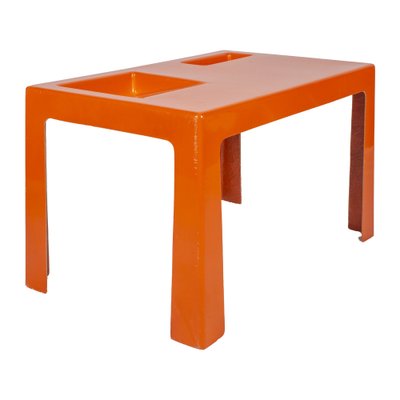 Orange Fiberglass Coffee Table in the Style of Marc Berthier-XMR-982682