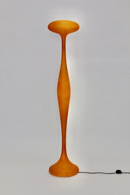 Orange Fiberglass E.T.A. Floor Lamp by Gugliemo Berchicci-NB-1013151