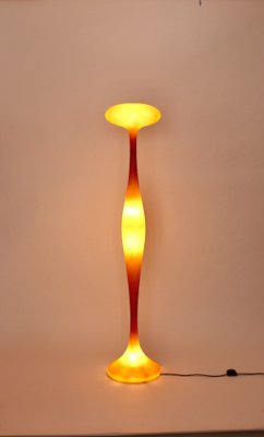 Orange Fiberglass E.T.A. Floor Lamp by Gugliemo Berchicci-NB-1013151