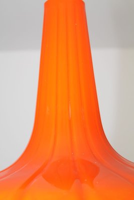 Orange Glass Ceiling Lamp by Peill & Putzler, 1960s-ZWH-910530