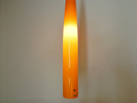 Orange Glass Pendant Light by Gino Vistosi for Vistosi, 1960s-NV-2032185