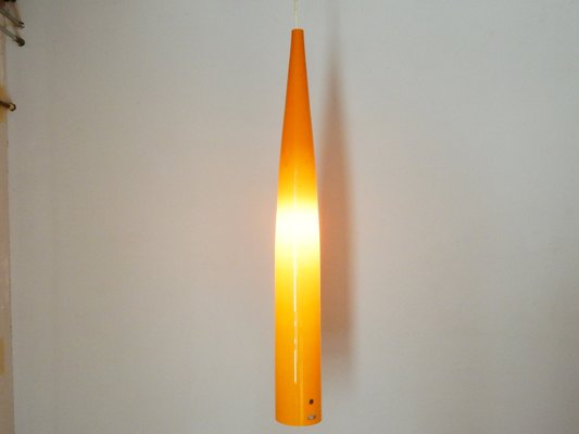 Orange Glass Pendant Light by Gino Vistosi for Vistosi, 1960s-NV-2032185