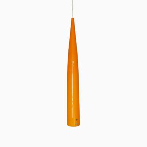 Orange Glass Pendant Light by Gino Vistosi for Vistosi, 1960s-NV-2032185